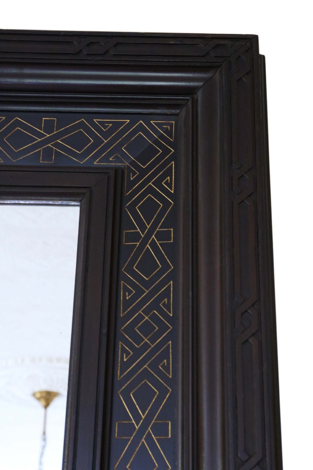 Aesthetic Victorian overmantle wall mirror C1900 View III