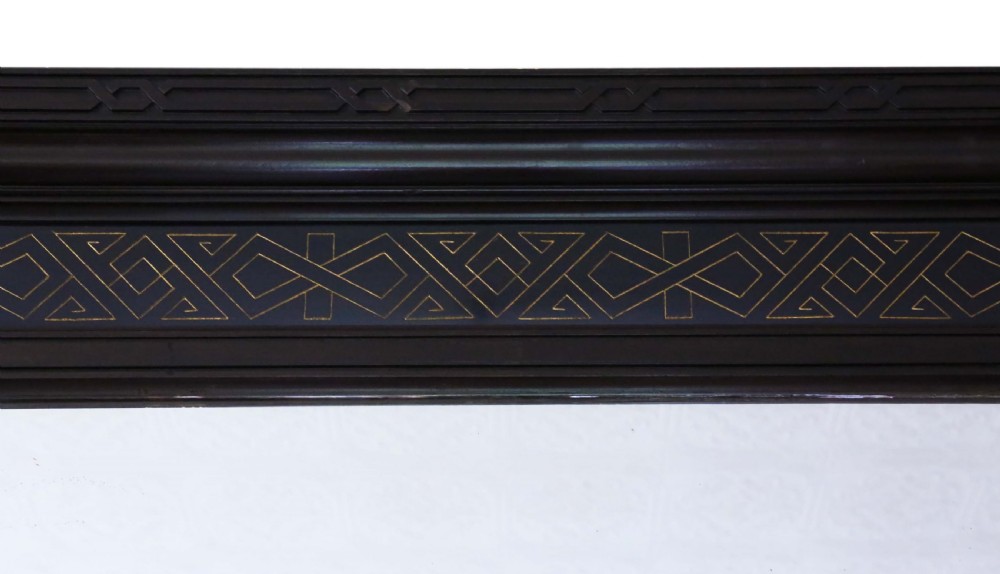 Aesthetic Victorian overmantle wall mirror C1900 View V