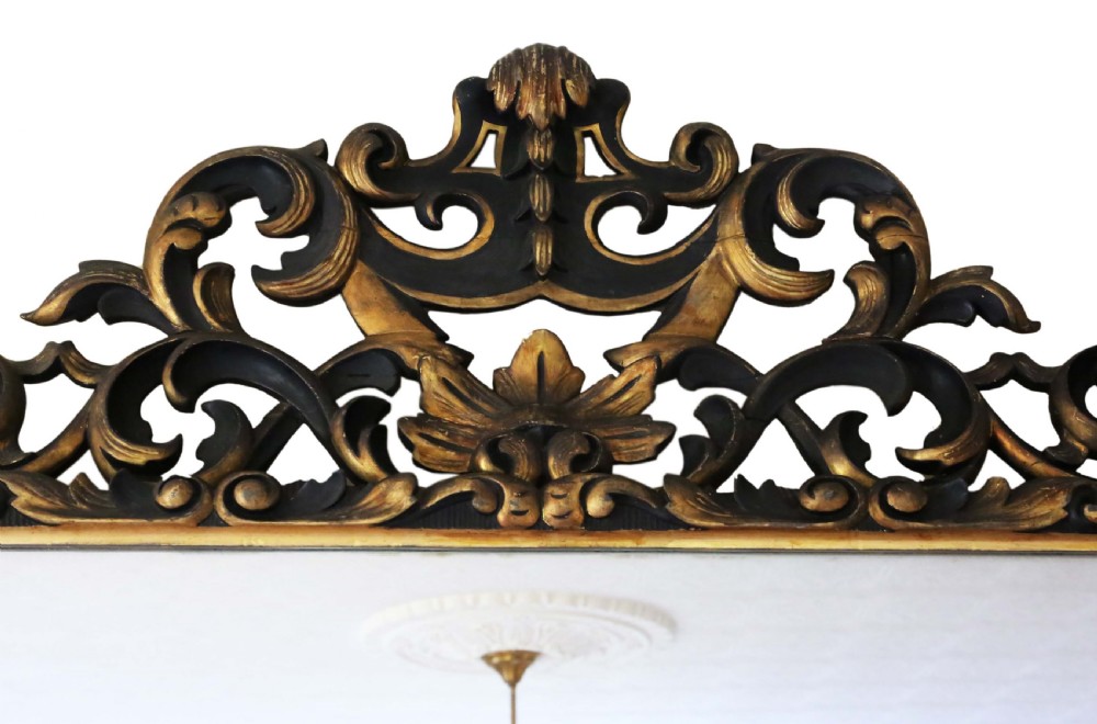 19th Century Florentine gilt overmantle wall mirror View VI