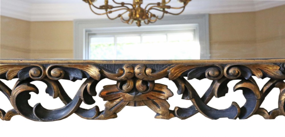 19th Century Florentine gilt overmantle wall mirror View VIII