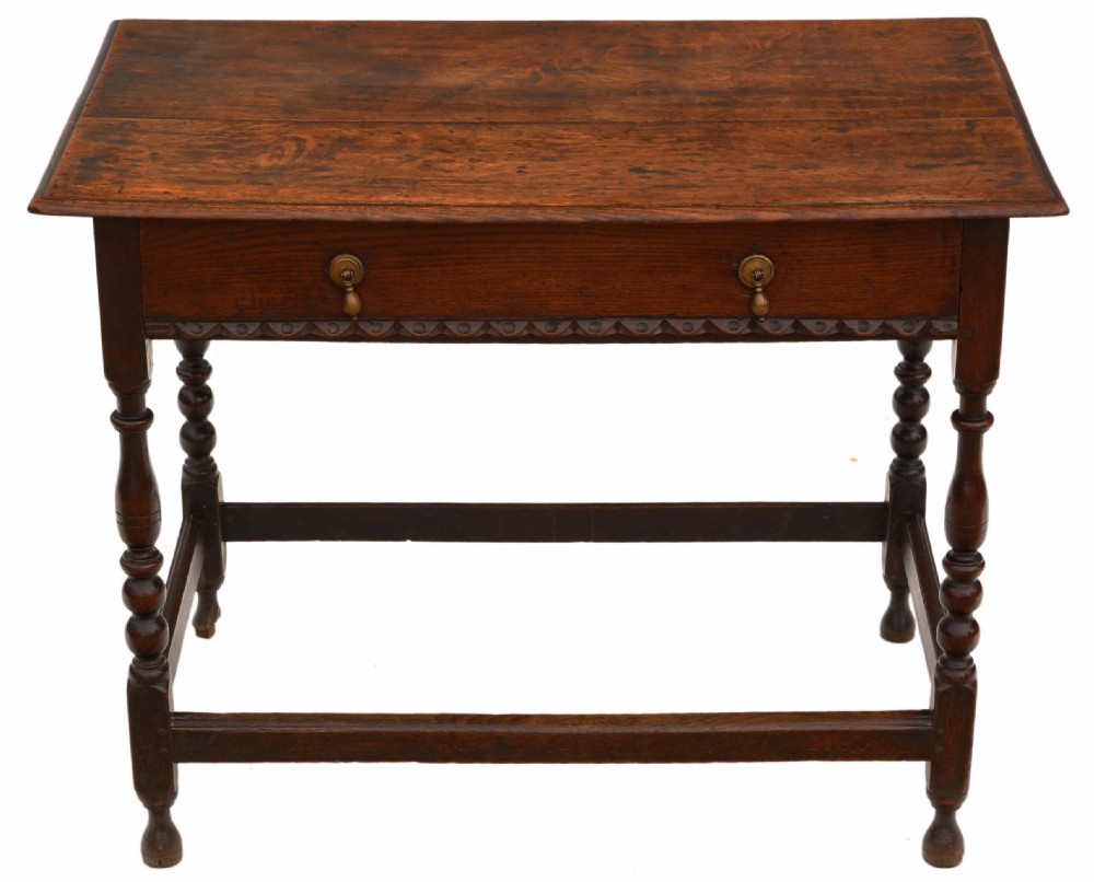 Georgian oak writing side table 