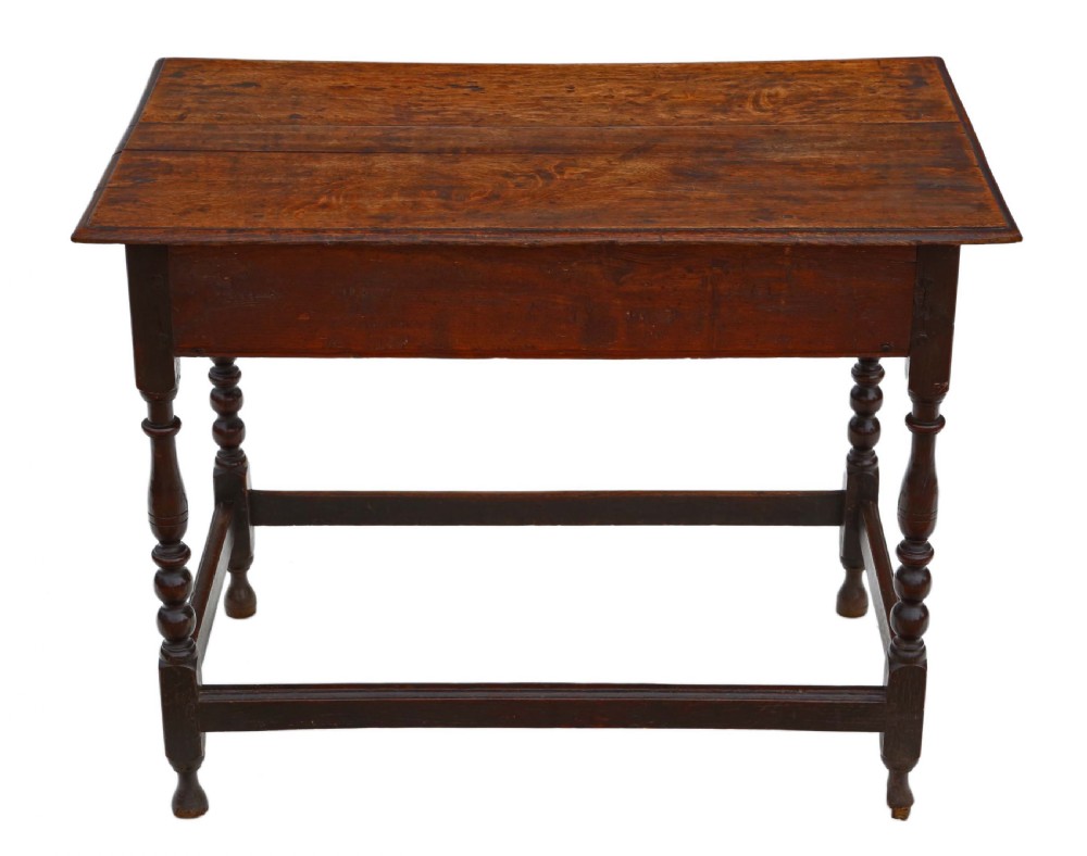 Georgian oak writing side table  View VIII