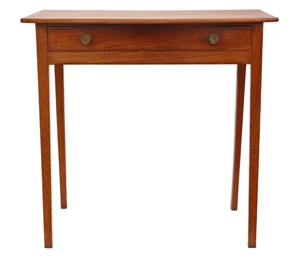 Georgian mahogany writing side table  View III