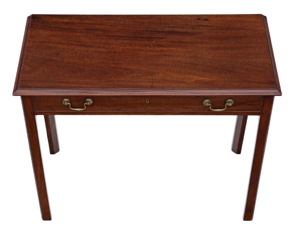 Georgian mahogany writing table C1820  View II