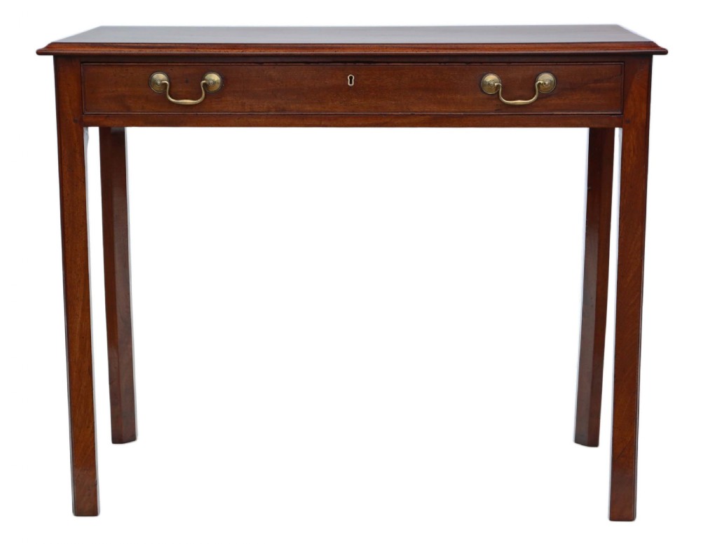Georgian mahogany writing table C1820  View III