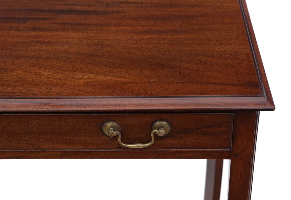 Georgian mahogany writing table C1820  View IV