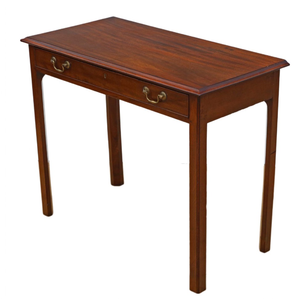 Georgian mahogany writing table C1820  View V