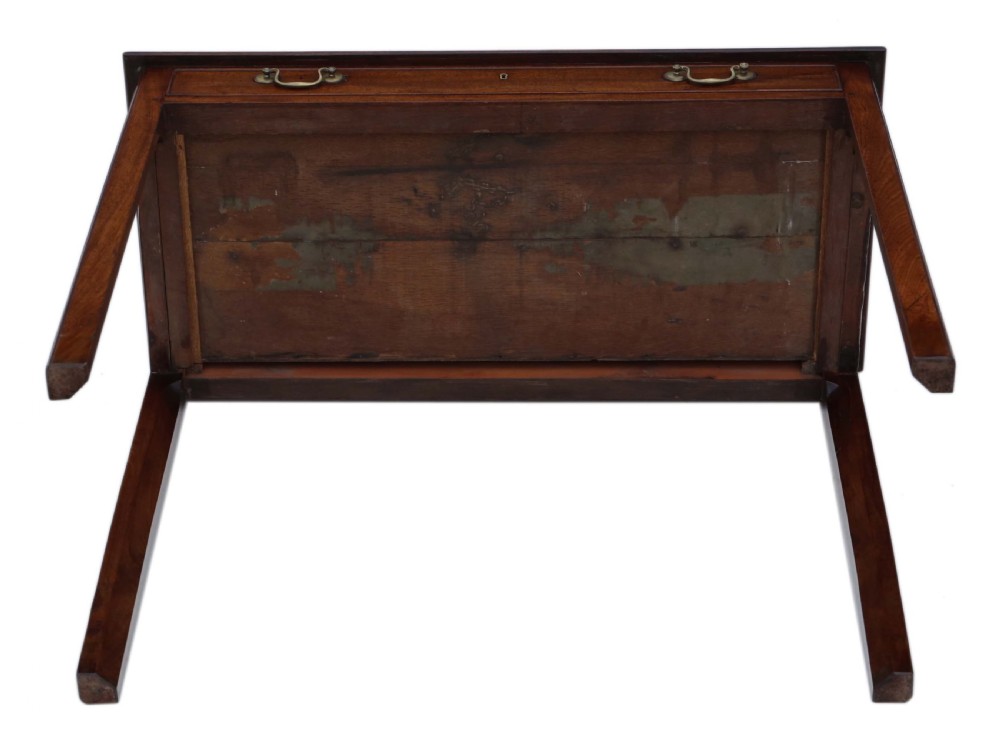 Georgian mahogany writing table C1820  View IX