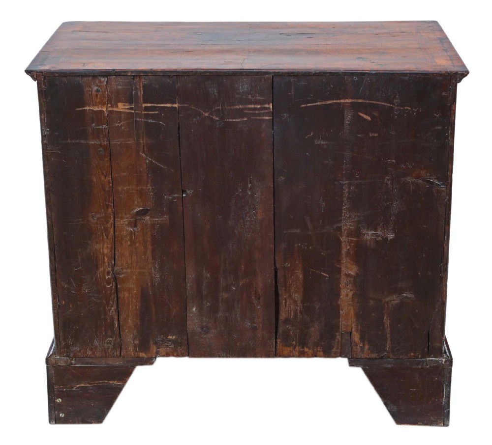 Georgian crossbanded walnut chest of drawers View IX