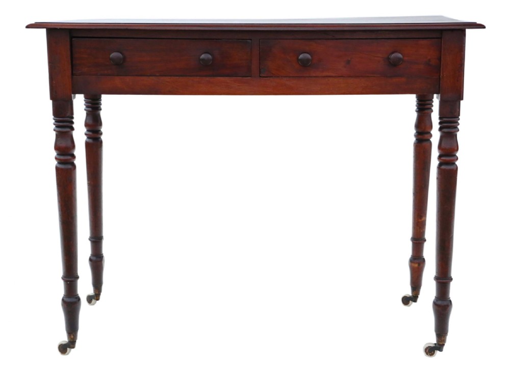 Victorian C1860 mahogany desk View II