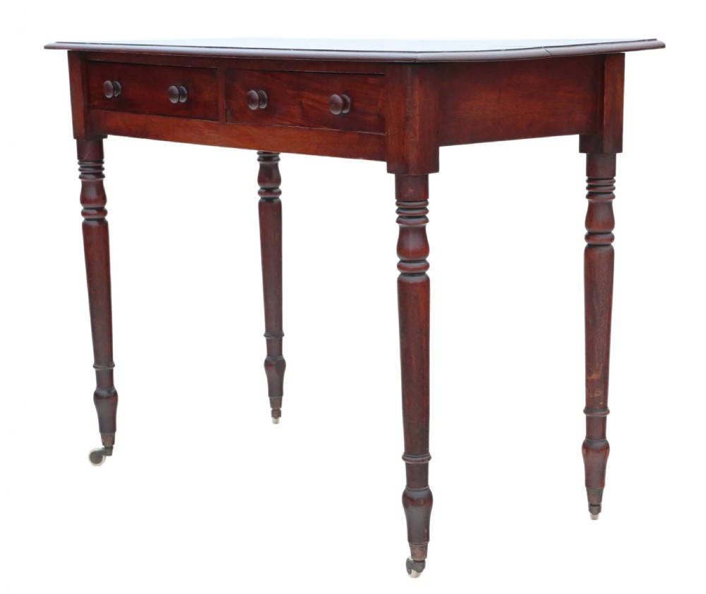 Victorian C1860 mahogany desk View IV