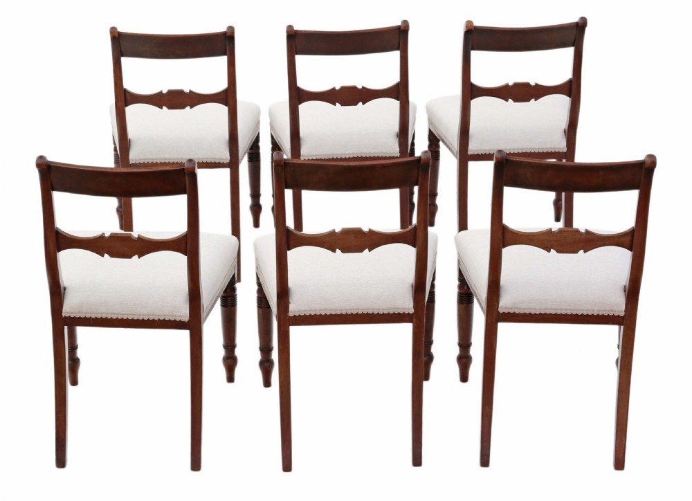 Set of 6 Regency mahogany dining chairs  View II