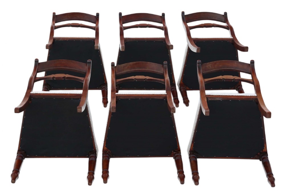 Set of 6 Regency mahogany dining chairs  View III