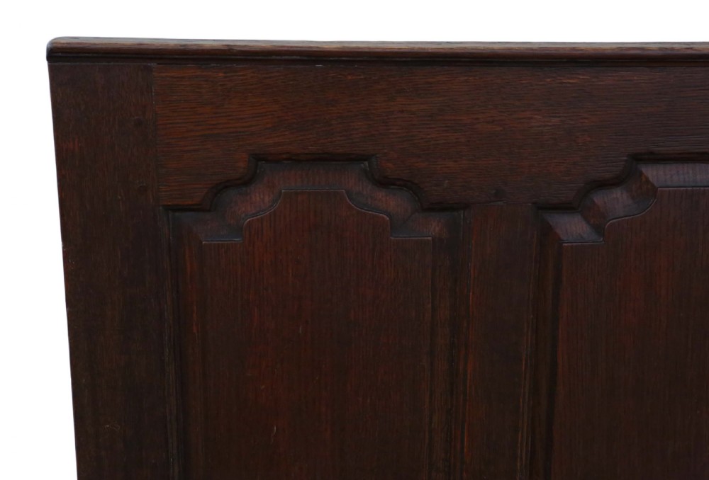 Georgian oak settle bench daybed View IX