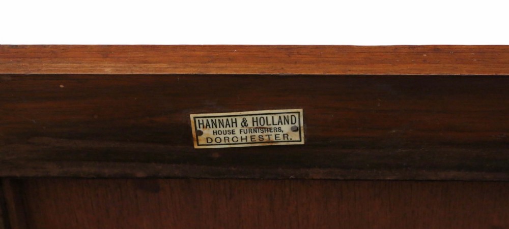 C1915 inlaid mahogany pedestal bedside table View V