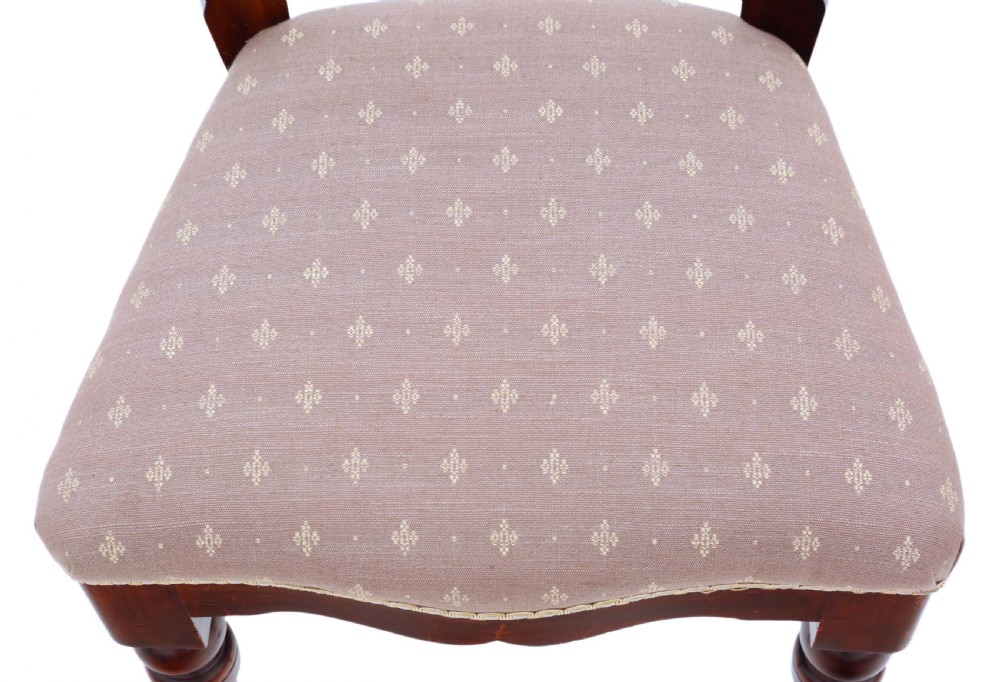 Set of 4 Victorian C1890 mahogany balloon back dining chairs  View VIII