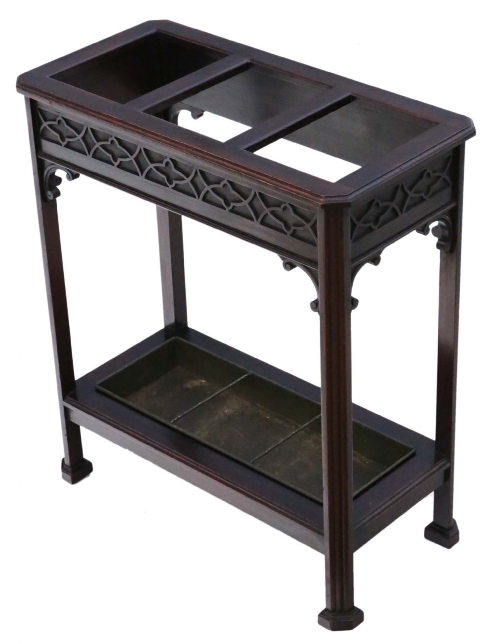 Edwardian mahogany hall stand