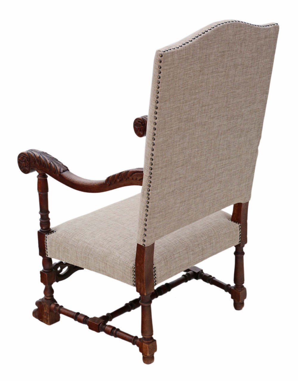 Pair of oak armchairs View VI