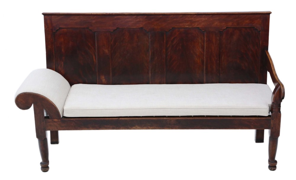 Georgian mahogany sofa daybed  View IV