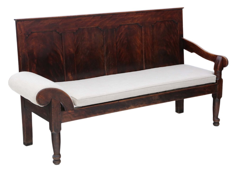 Georgian mahogany sofa daybed  View V