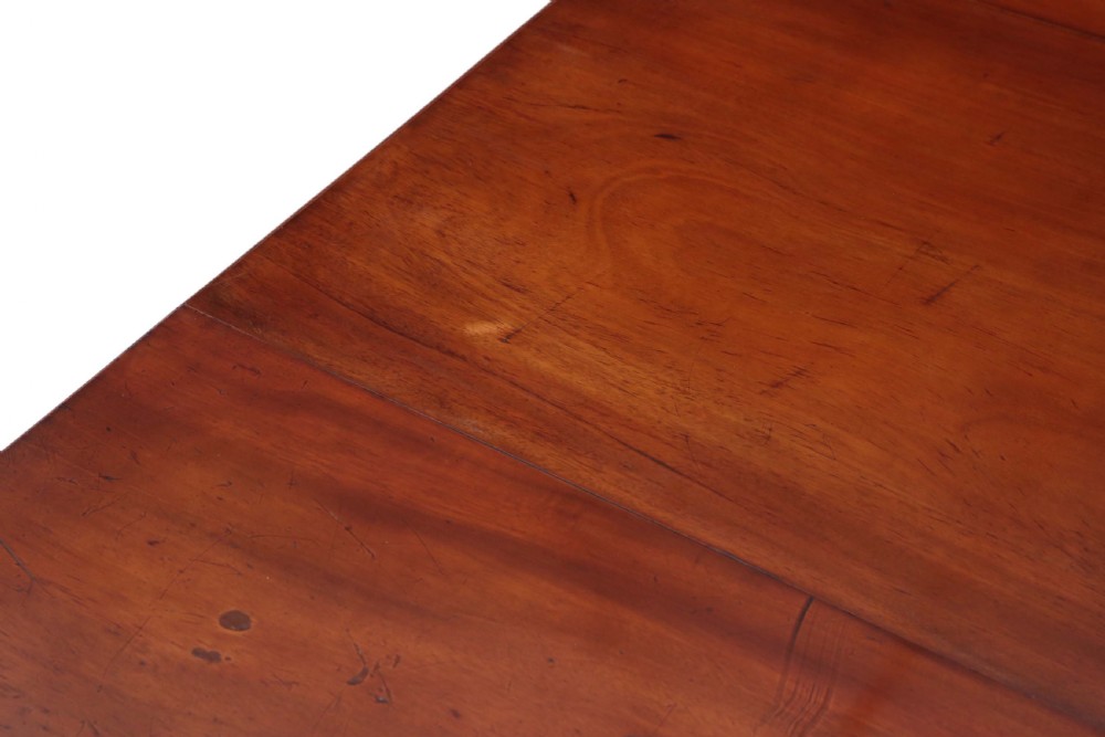 Victorian walnut windout extending dining table ~ 7'  View VII