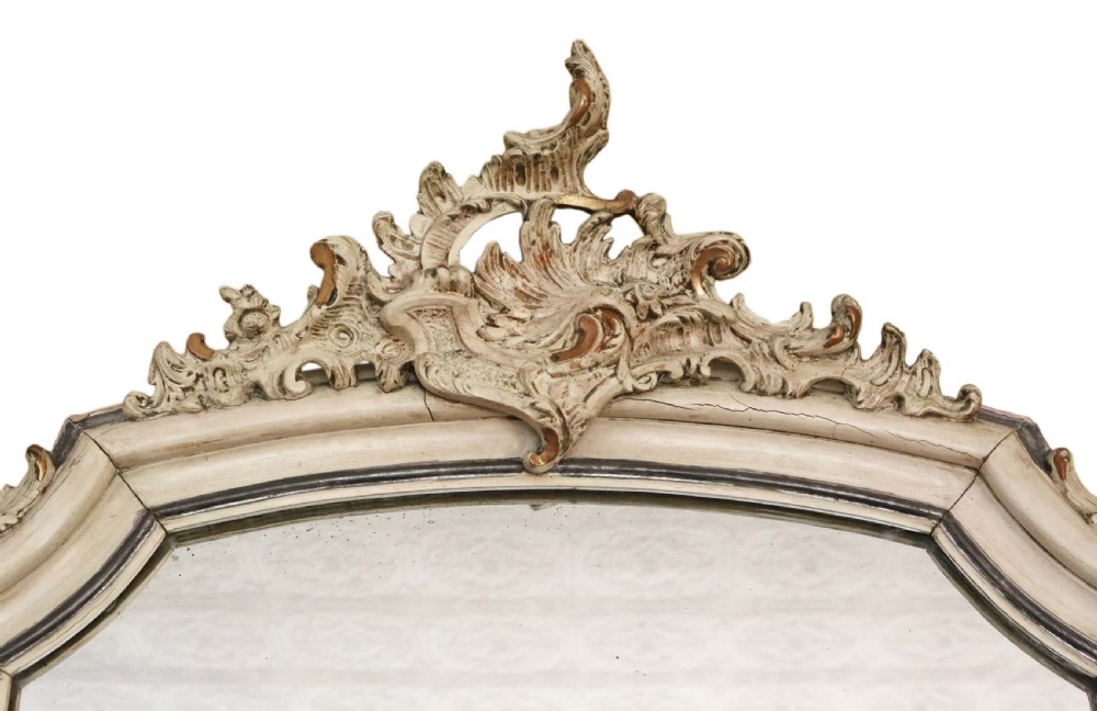French Rococo overmantle wall mirror  View III