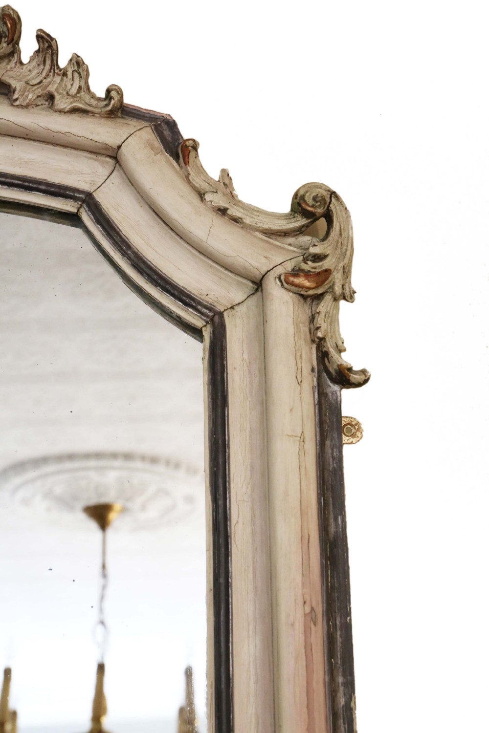 French Rococo overmantle wall mirror  View IV