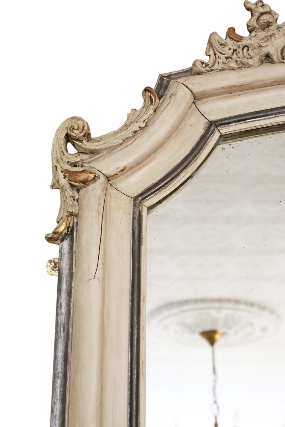 French Rococo overmantle wall mirror  View VI