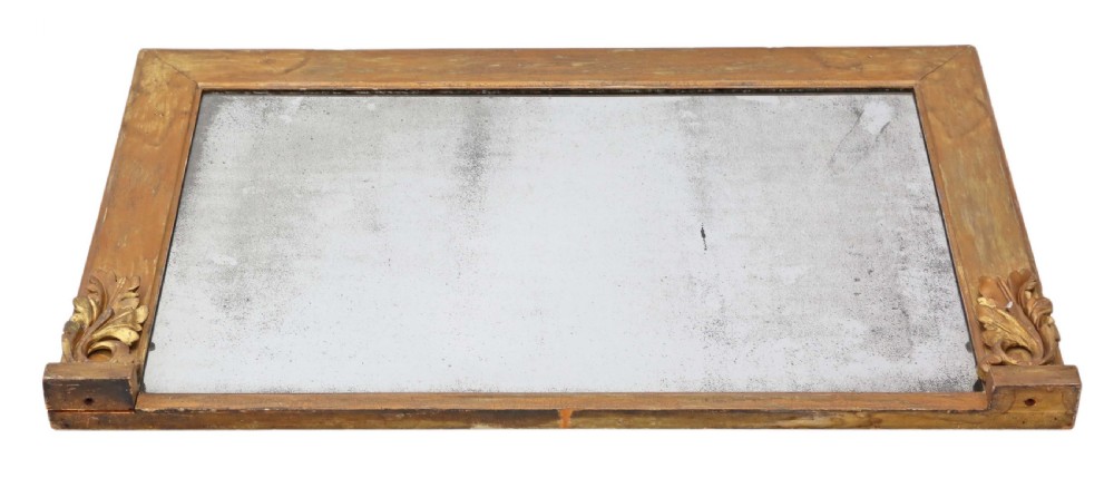 Mid 19th Century gilt overmantle wall mirror 