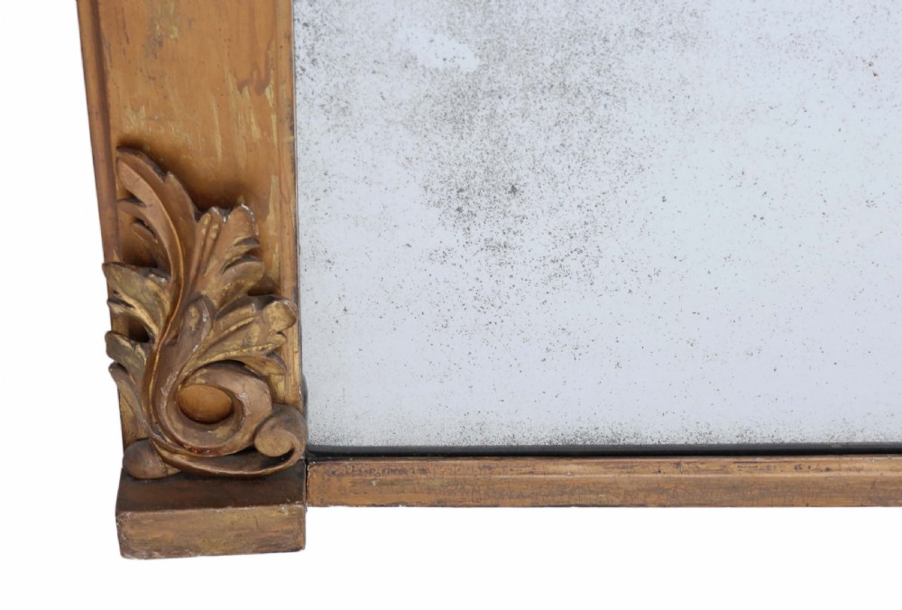 Mid 19th Century gilt overmantle wall mirror  View III