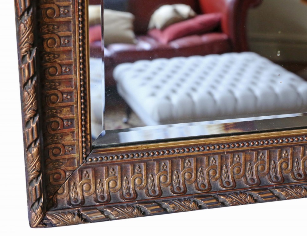 Late Victorian gilt wall mirror overmantle View II