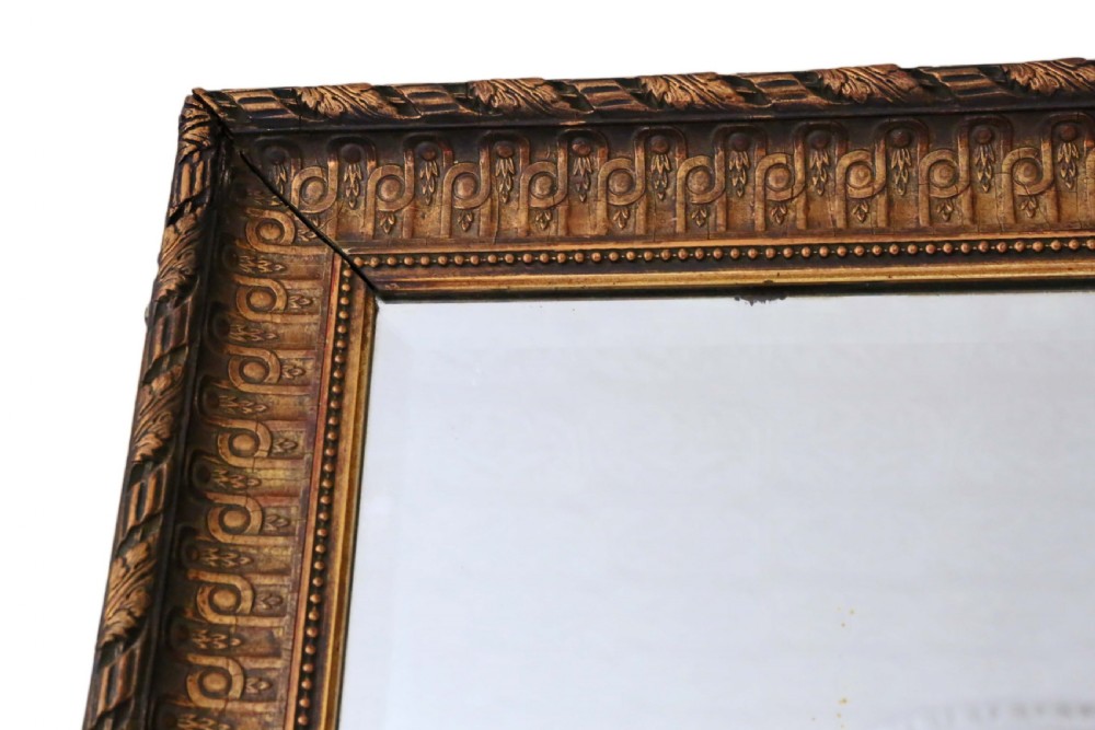 Late Victorian gilt wall mirror overmantle View III