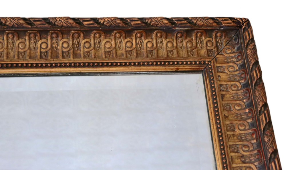 Late Victorian gilt wall mirror overmantle View IV