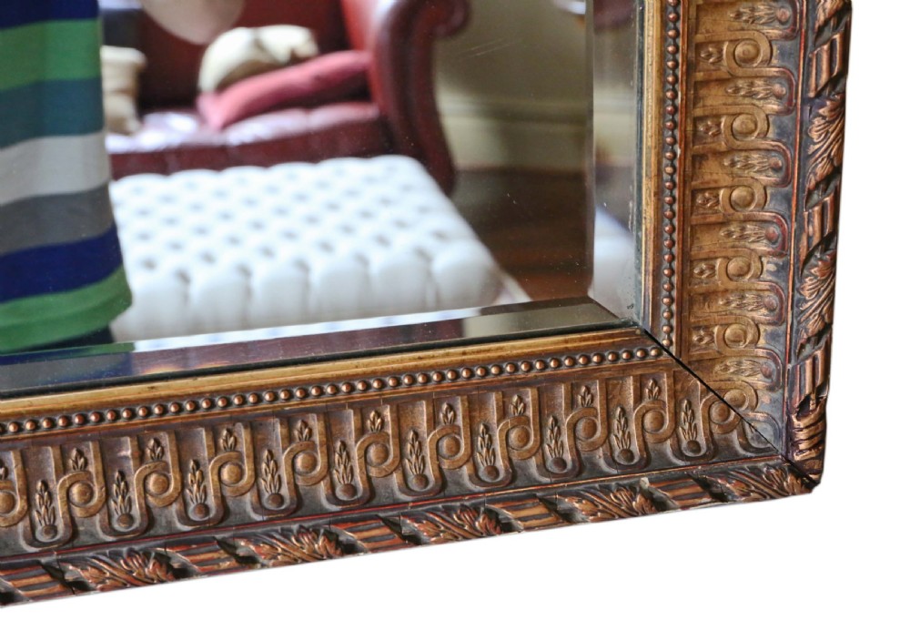 Late Victorian gilt wall mirror overmantle View V