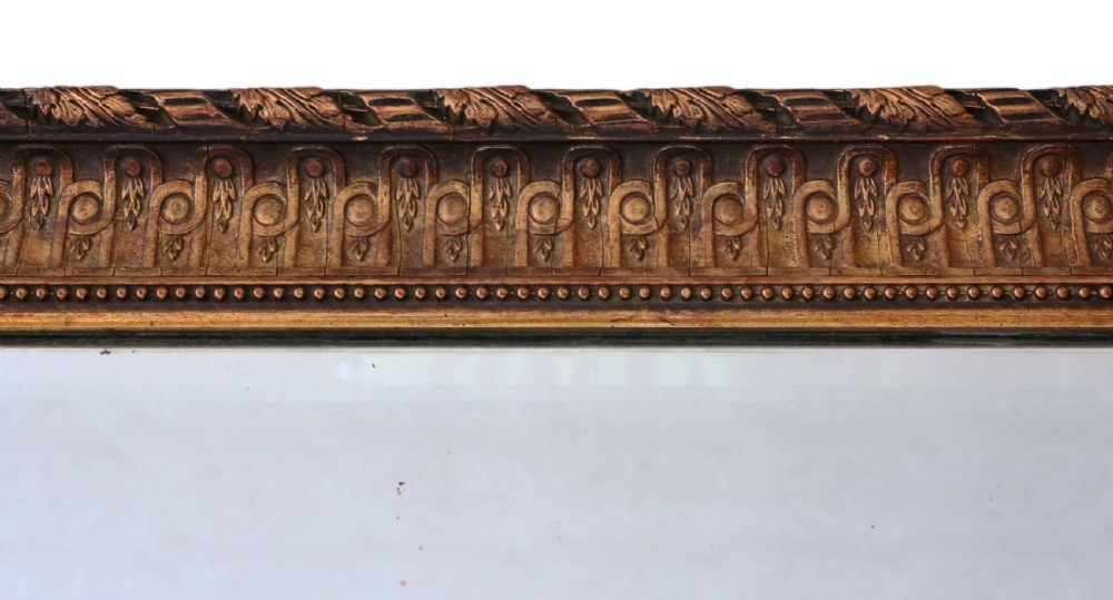 Late Victorian gilt wall mirror overmantle View VI