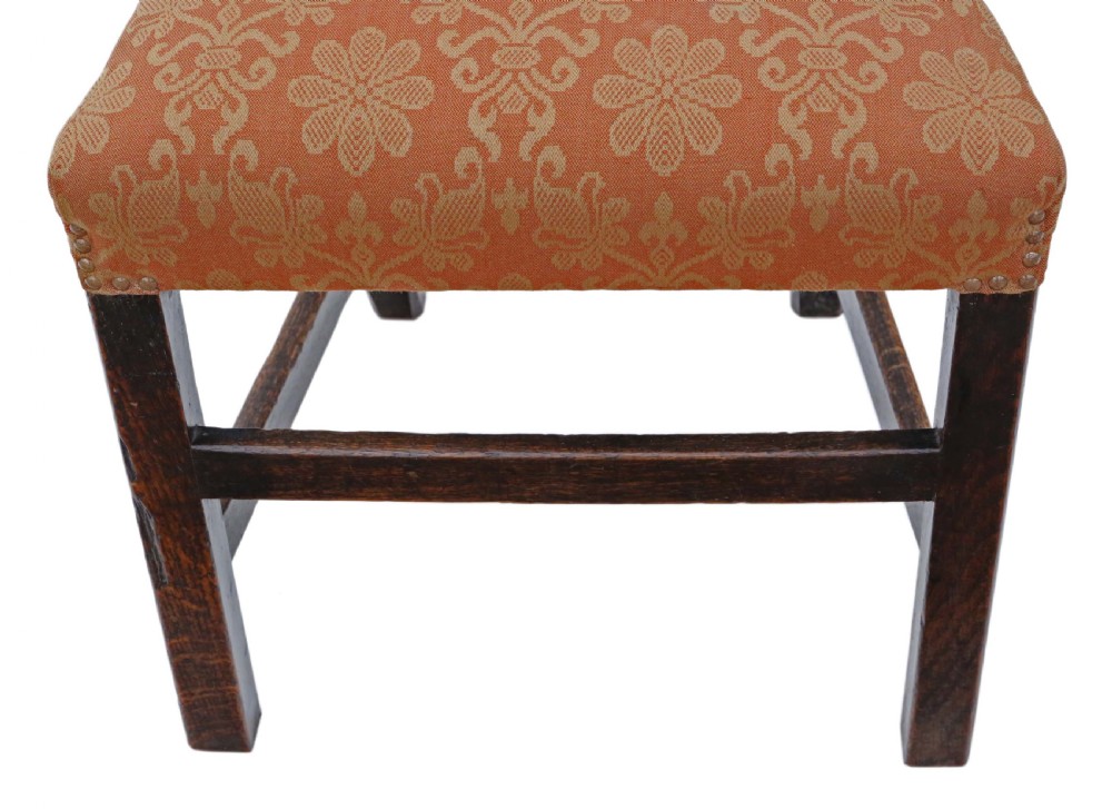 Set of 4 Georgian oak dining chairs View VI