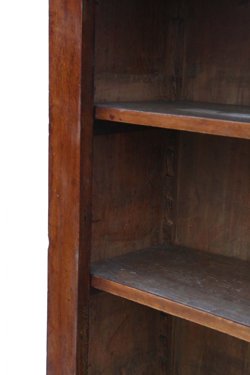 Victorian adjustable mahogany open bookcase View IV