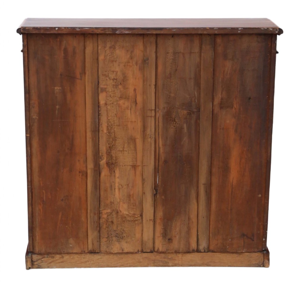 Victorian adjustable mahogany open bookcase View VI