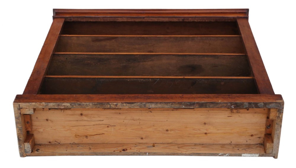 Victorian adjustable mahogany open bookcase View VII