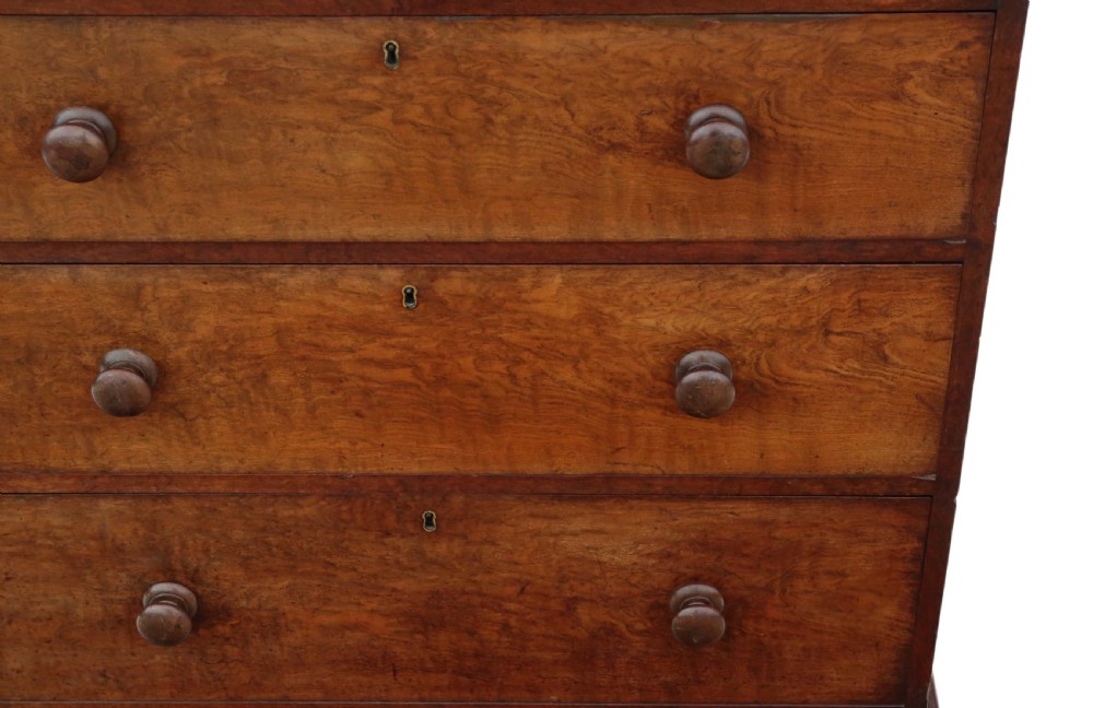 Victorian figured walnut cupboard on chest housekeeper's View III