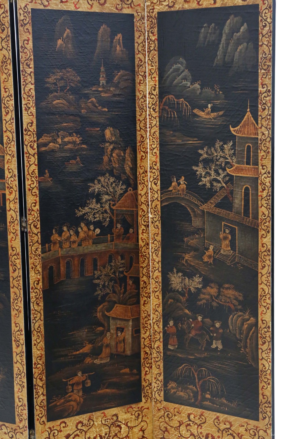 Chinoiserie C1915 dressing screen room divider  View II