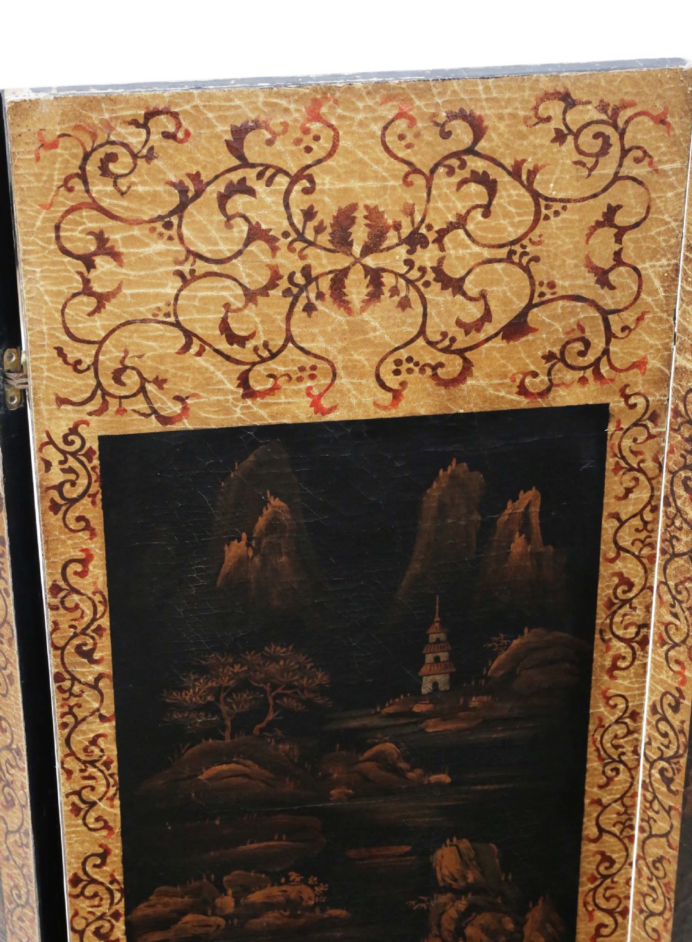 Chinoiserie C1915 dressing screen room divider  View III