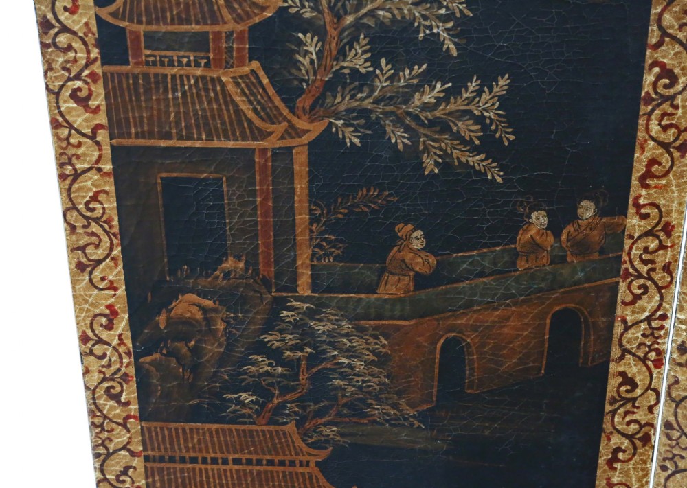 Chinoiserie C1915 dressing screen room divider  View VI