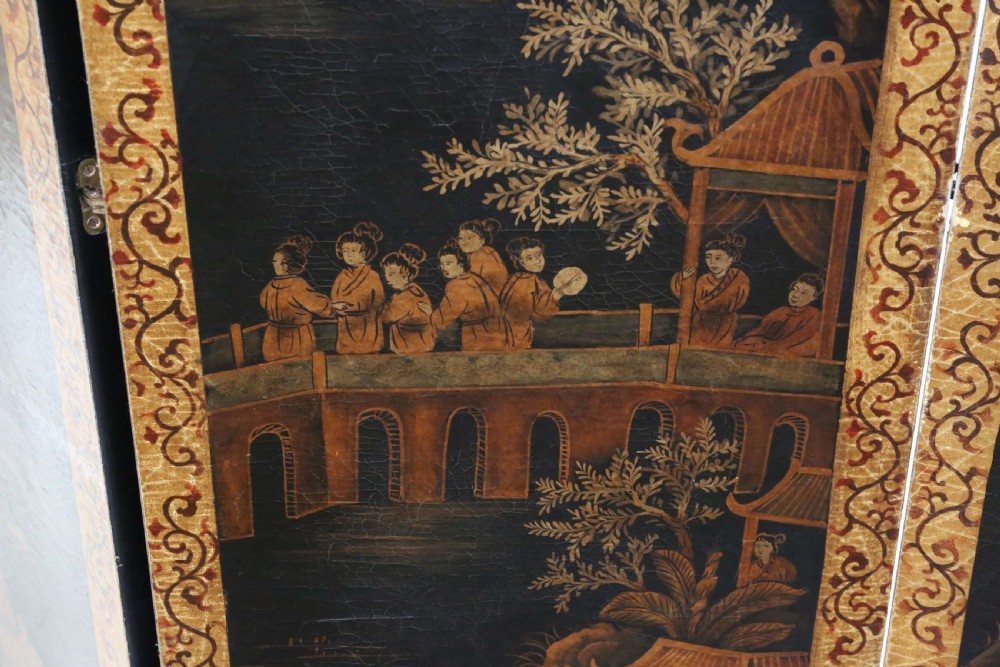 Chinoiserie C1915 dressing screen room divider  View X