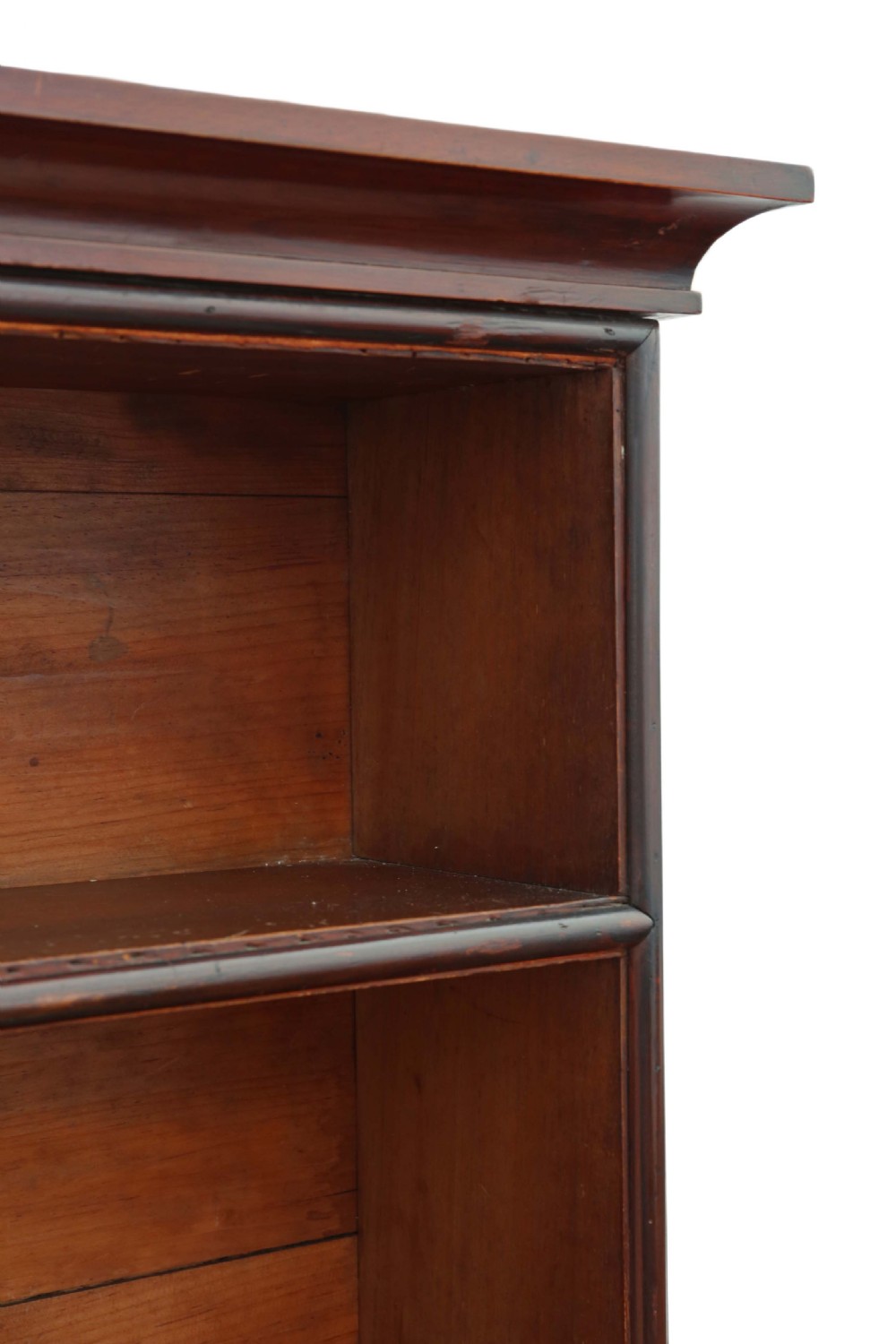 Victorian C1870 tall mahogany bookcase View V