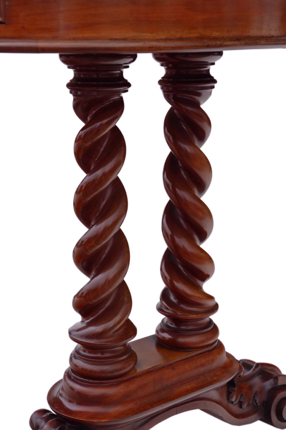 Victorian mahogany kidney desk View VII