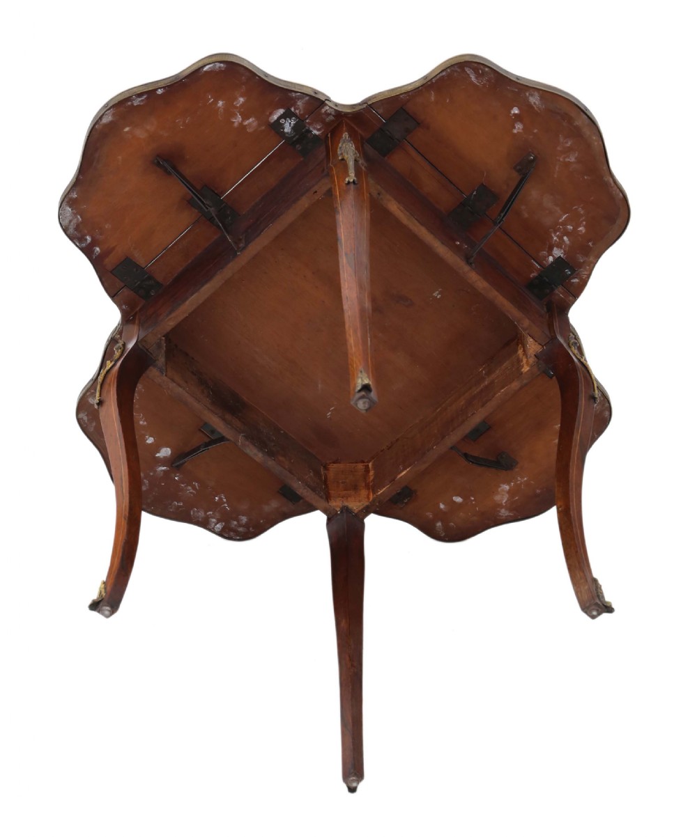 Folding marquetry centre table  View VIII