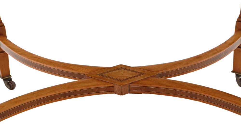 Victorian inlaid satinwood centre table  View VI