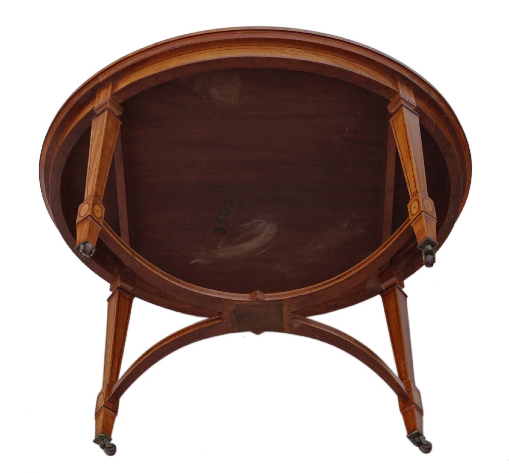Victorian inlaid satinwood centre table  View IX