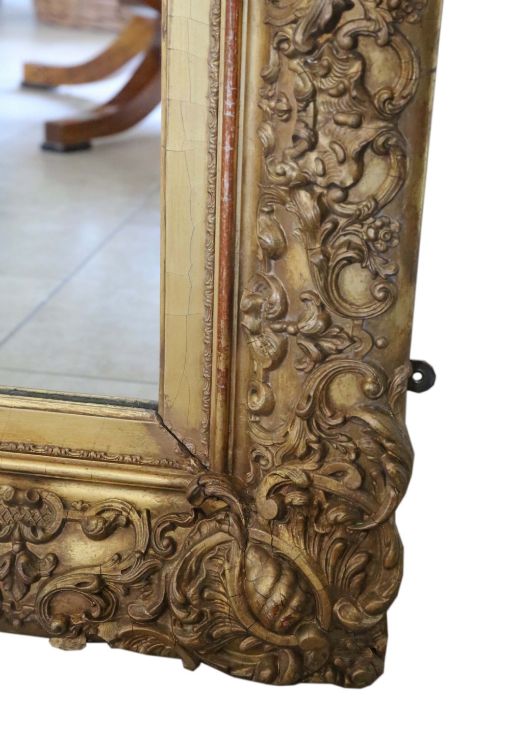 Mid-19th Century overmantle or wall mirror View IV